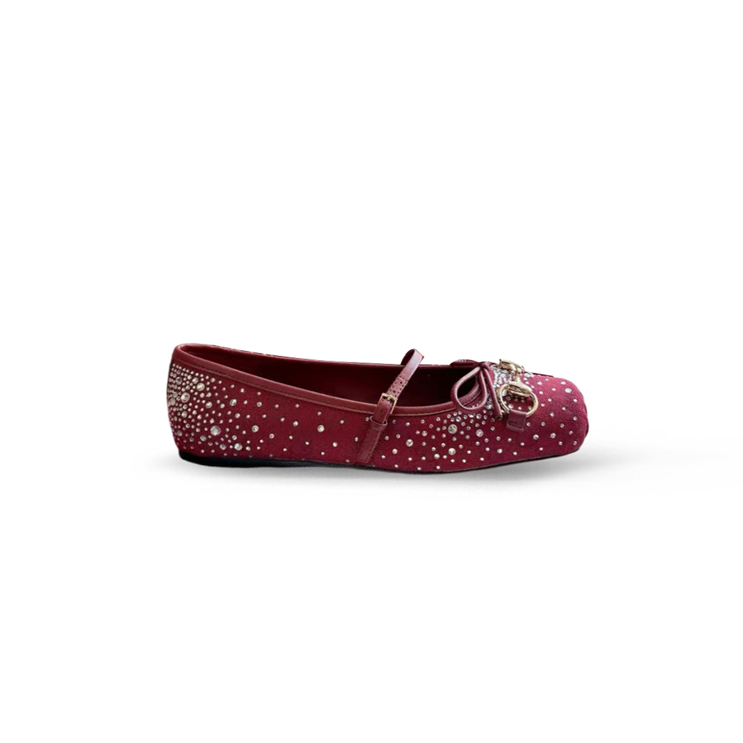 Gvc*1 women''s gg crystal Gvc*1 horsebit ballet flat 848330